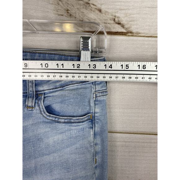 American Eagle Jeans Womens 4 Short Light Wash mid rise jegging crop distressed - Picture 4 of 11
